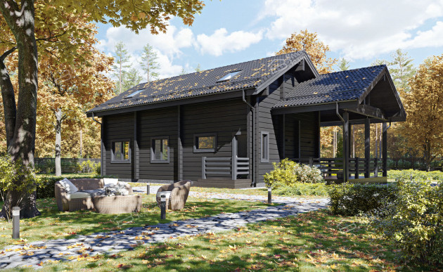 Дом из клееного бруса VZ-398 